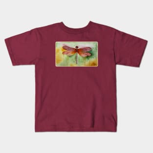 Sunset Dragonfly Kids T-Shirt